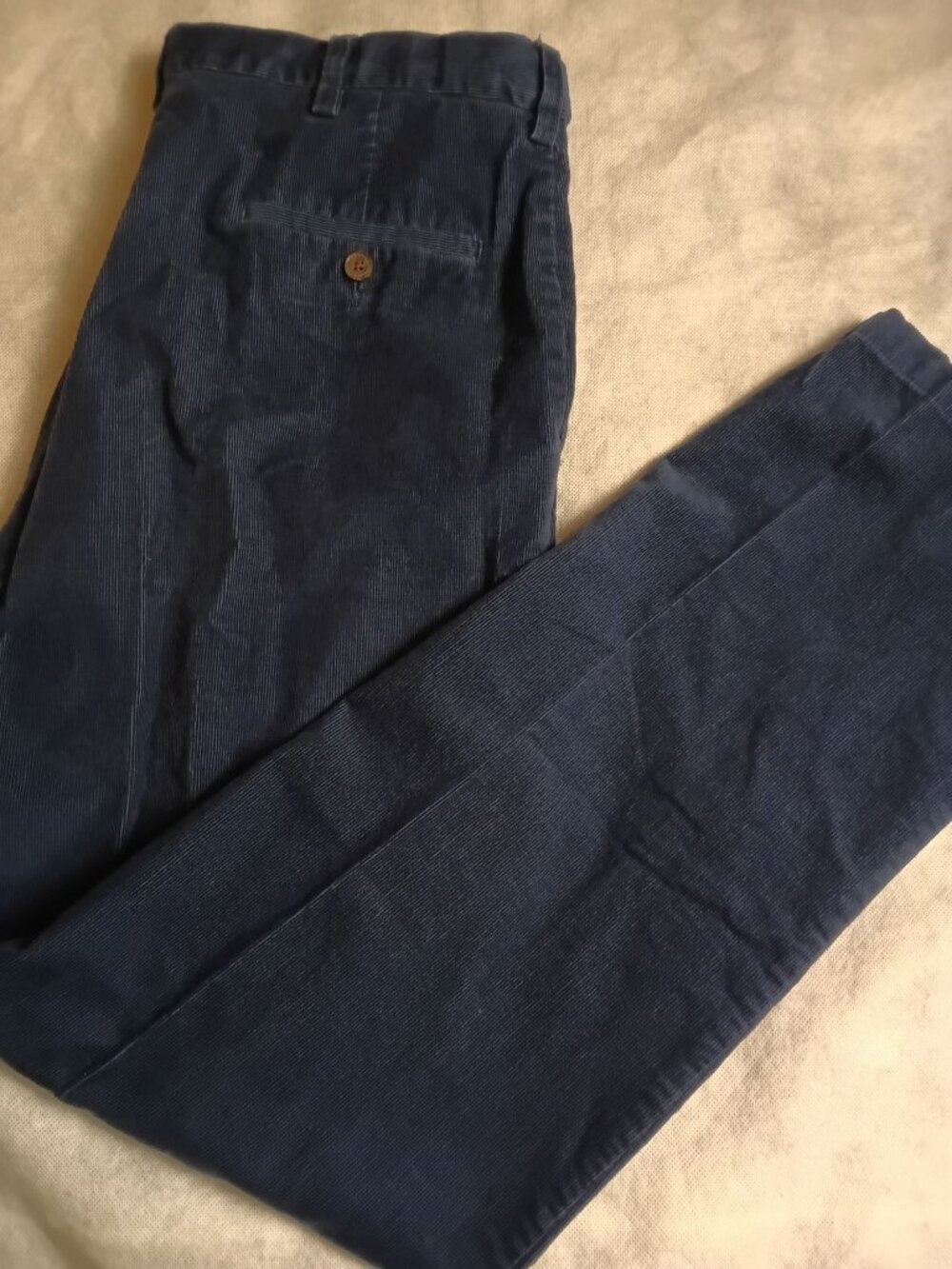 Haggar Men's Classic Fit Premium Stretch Corduroy 38x34 Blue